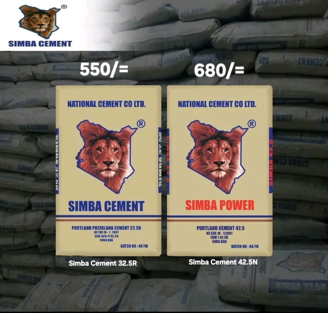 Simba Cement 50kg Bag for Construction